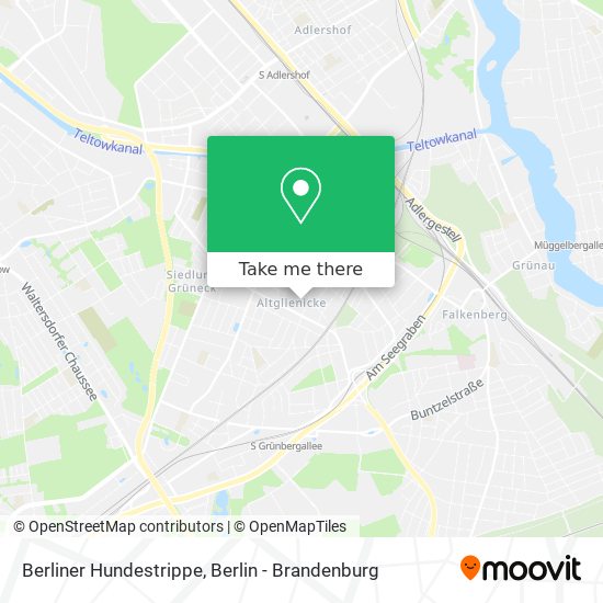 Карта Berliner Hundestrippe