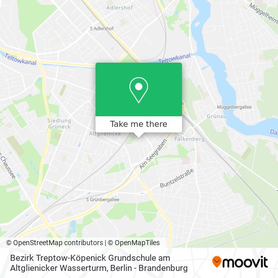 Bezirk Treptow-Köpenick Grundschule am Altglienicker Wasserturm map