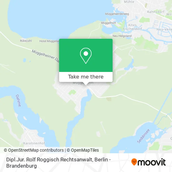 Карта Dipl.Jur. Rolf Roggisch Rechtsanwalt