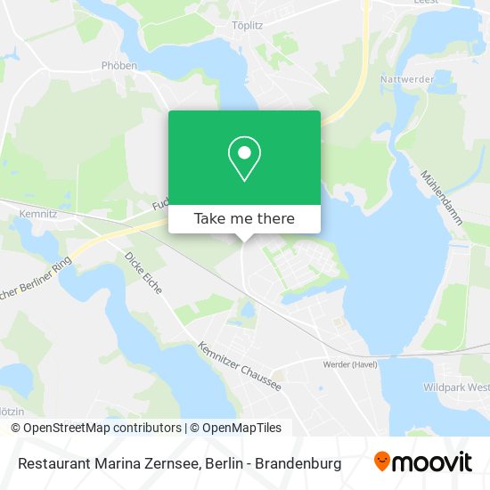 Restaurant Marina Zernsee map