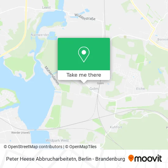 Карта Peter Heese Abbrucharbeitetn