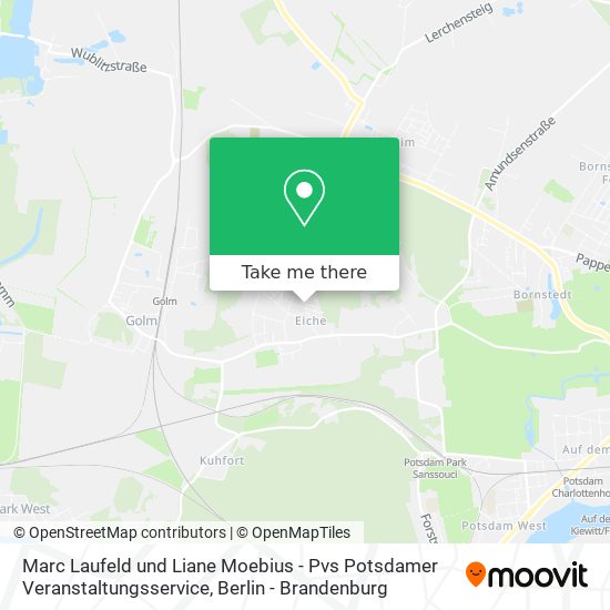 Marc Laufeld und Liane Moebius - Pvs Potsdamer Veranstaltungsservice map
