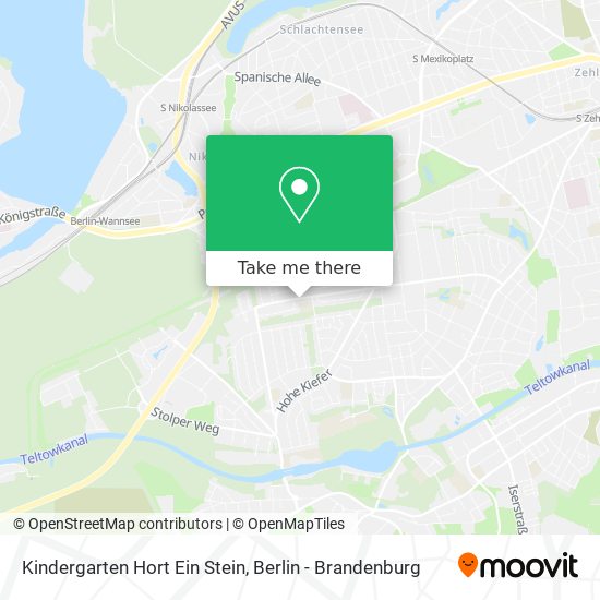 Kindergarten Hort Ein Stein map