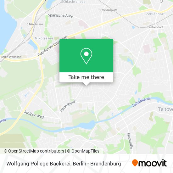 Wolfgang Pollege Bäckerei map