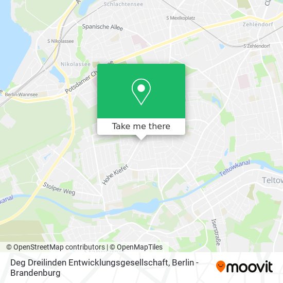 Deg Dreilinden Entwicklungsgesellschaft map