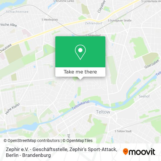 Карта Zephir e.V. - Geschäftsstelle, Zephir's Sport-Attack
