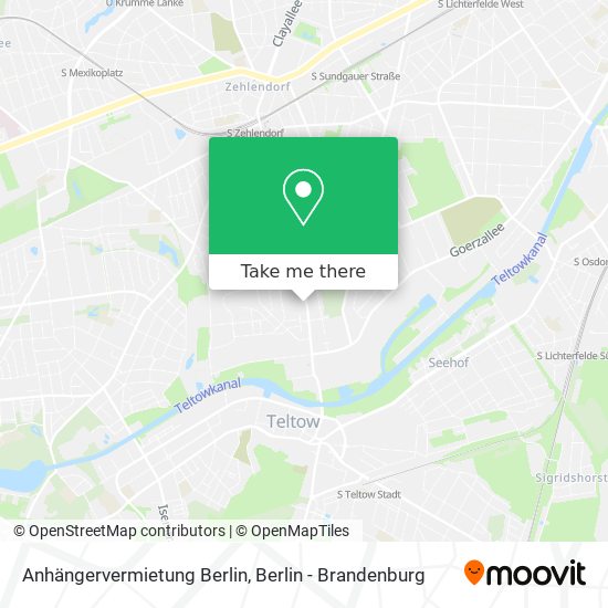 Anhängervermietung Berlin map
