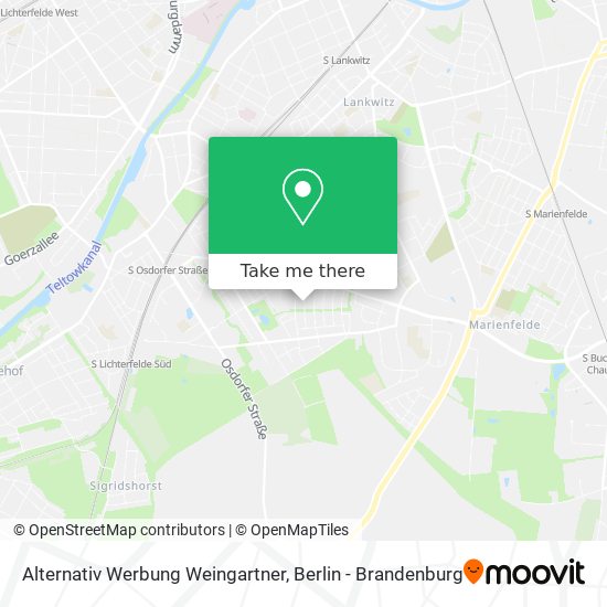 Alternativ Werbung Weingartner map