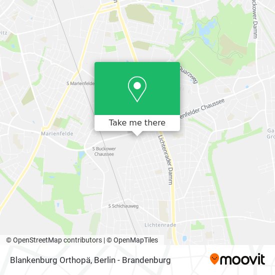 Blankenburg Orthopä map