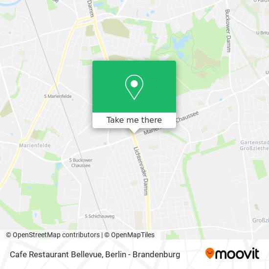 Cafe Restaurant Bellevue map