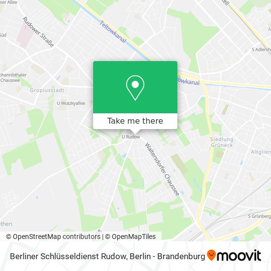 Карта Berliner Schlüsseldienst Rudow