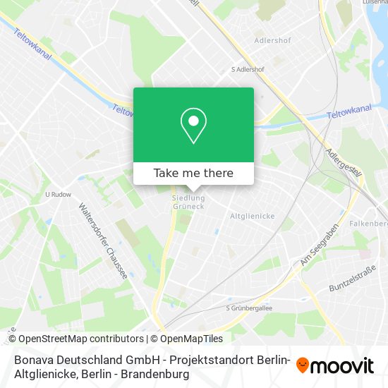 Bonava Deutschland GmbH - Projektstandort Berlin-Altglienicke map