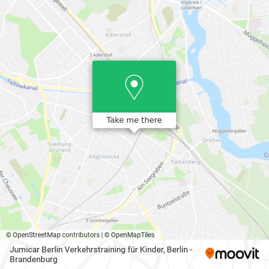 Карта Jumicar Berlin Verkehrstraining für Kinder