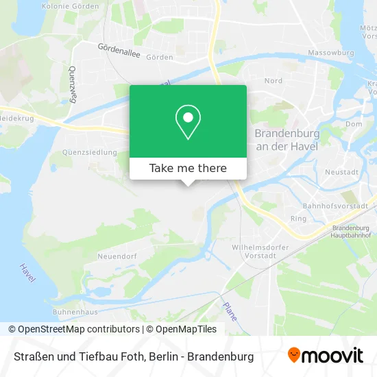 Карта Straßen und Tiefbau Foth