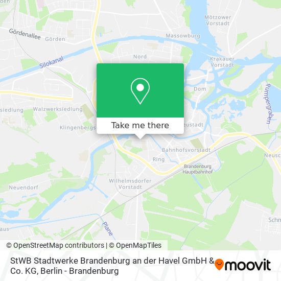 StWB Stadtwerke Brandenburg an der Havel GmbH & Co. KG map