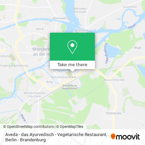 Карта Aveda - das Ayurvedisch - Vegetarische Restaurant