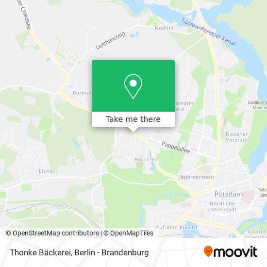 Карта Thonke Bäckerei