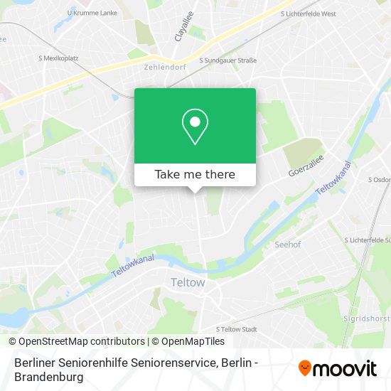 Berliner Seniorenhilfe Seniorenservice map