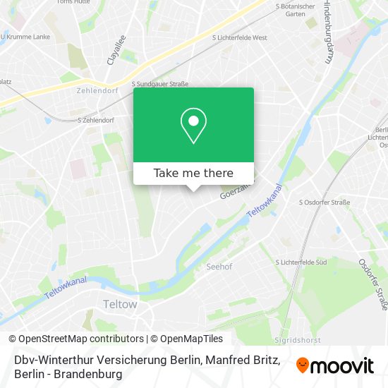 Dbv-Winterthur Versicherung Berlin, Manfred Britz map