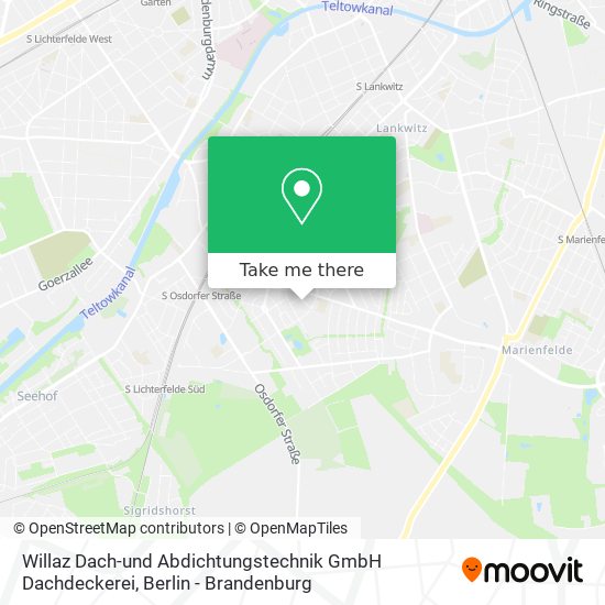 Willaz Dach-und Abdichtungstechnik GmbH Dachdeckerei map