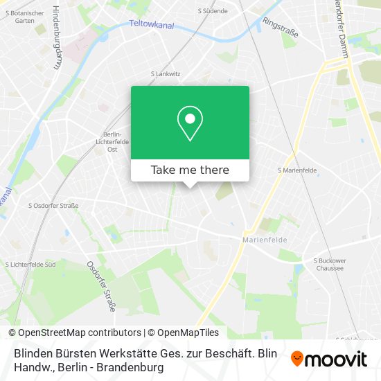 Blinden Bürsten Werkstätte Ges. zur Beschäft. Blin Handw. map