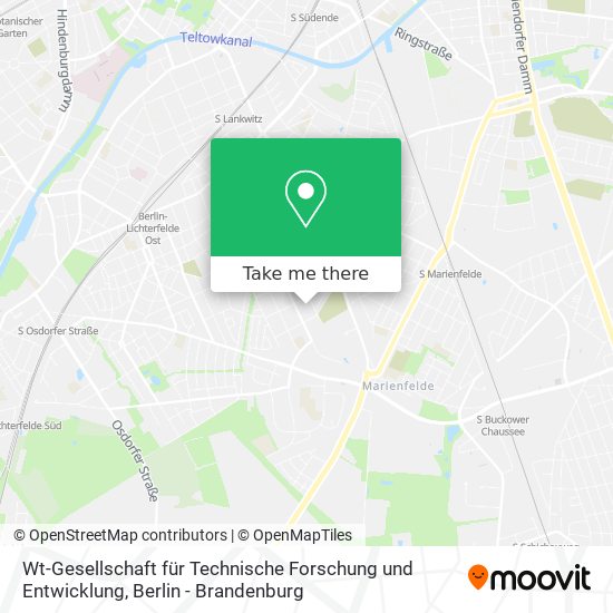 Карта Wt-Gesellschaft für Technische Forschung und Entwicklung