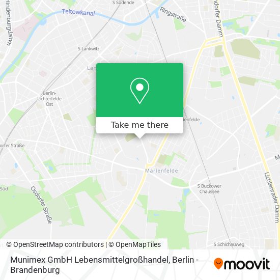 Munimex GmbH Lebensmittelgroßhandel map