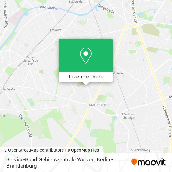Карта Service-Bund Gebietszentrale Wurzen