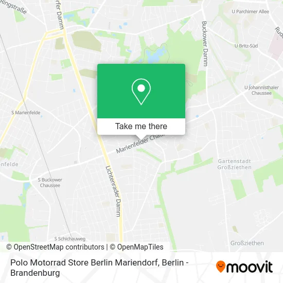 Карта Polo Motorrad Store Berlin Mariendorf
