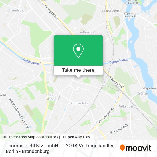 Thomas Riehl Kfz GmbH TOYOTA Vertragshändler map