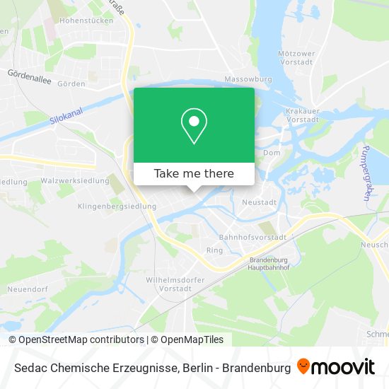 Sedac Chemische Erzeugnisse map