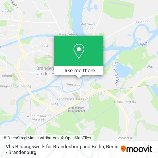 Vhs Bildungswerk für Brandenburg und Berlin map