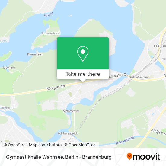 Gymnastikhalle Wannsee map