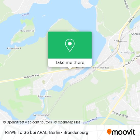 REWE To Go bei ARAL map