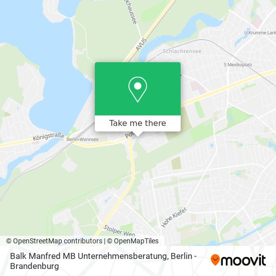 Balk Manfred MB Unternehmensberatung map