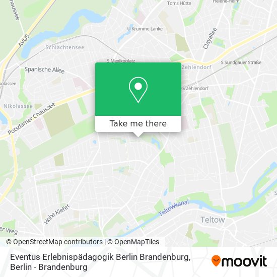 Eventus Erlebnispädagogik Berlin Brandenburg map