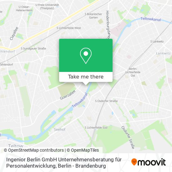 Ingenior Berlin GmbH Unternehmensberatung für Personalentwicklung map