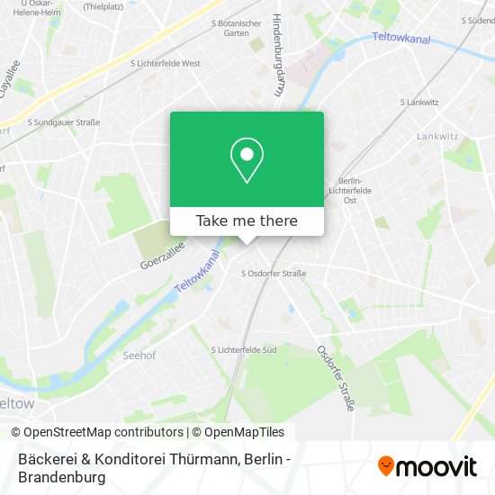 Карта Bäckerei & Konditorei Thürmann