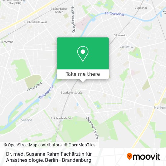 Dr. med. Susanne Rahm Fachärztin für Anästhesiologie map