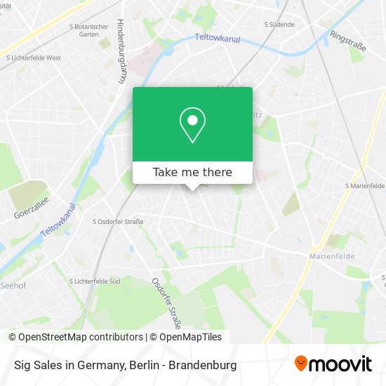 Sig Sales in Germany map