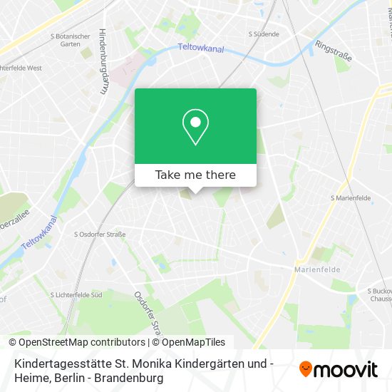 Kindertagesstätte St. Monika Kindergärten und -Heime map