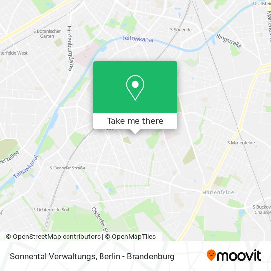 Sonnental Verwaltungs map