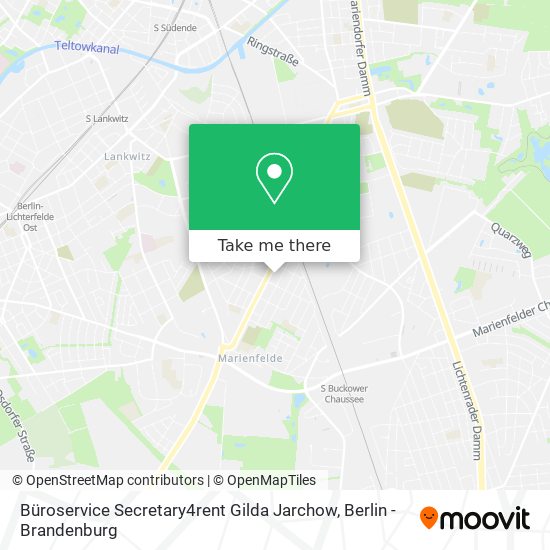 Büroservice Secretary4rent Gilda Jarchow map