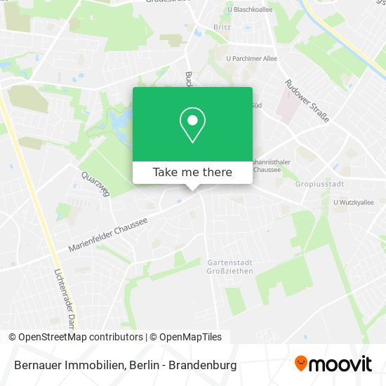 Bernauer Immobilien map