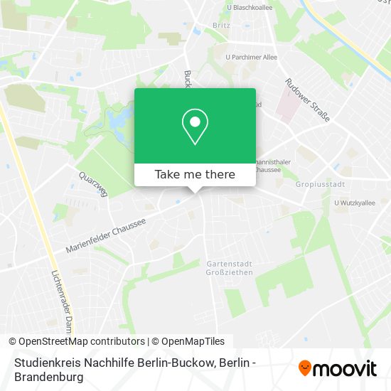Карта Studienkreis Nachhilfe Berlin-Buckow