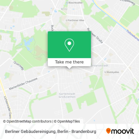 Карта Berliner Gebäudereinigung