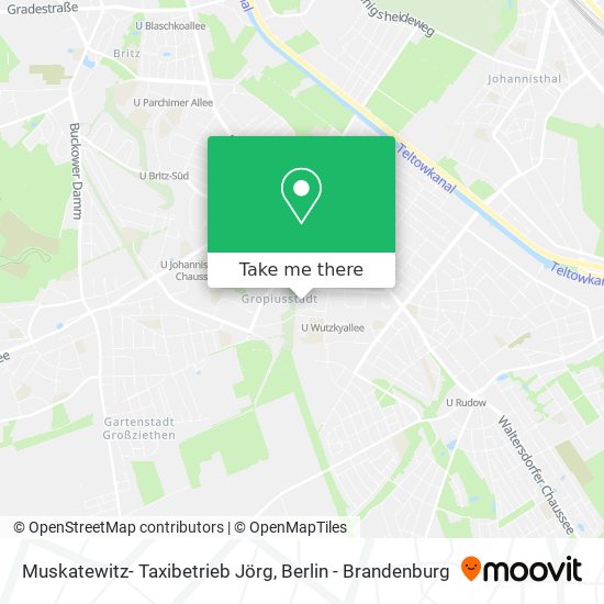 Карта Muskatewitz- Taxibetrieb Jörg