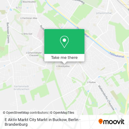 Карта E Aktiv Markt City Markt in Buckow
