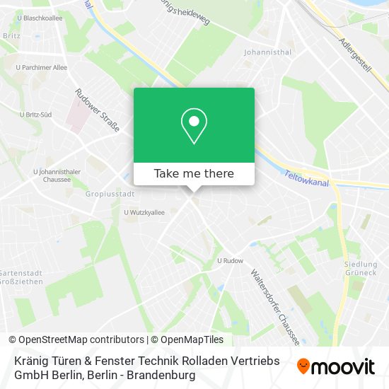 Kränig Türen & Fenster Technik Rolladen Vertriebs GmbH Berlin map