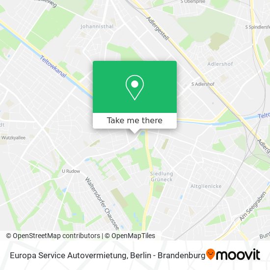 Карта Europa Service Autovermietung